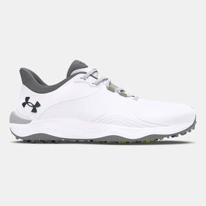 Under Armour White and Gray Spikeless Golf Shoes